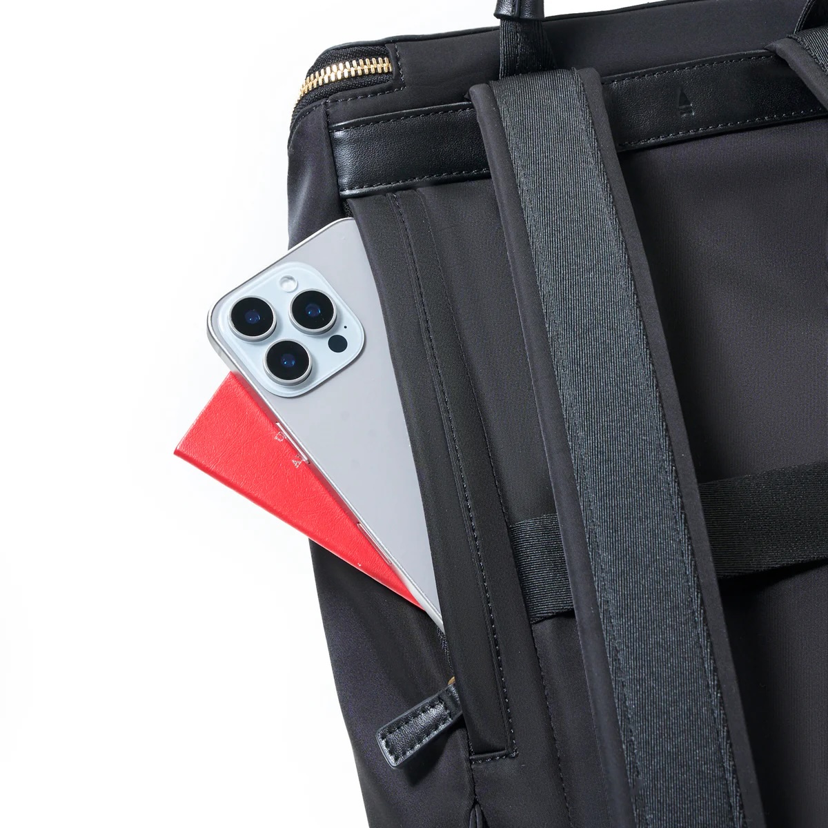 [22] Timeless Full Grain Leather Dryna Laptop Backpack by Gnome & Bow - Image 4